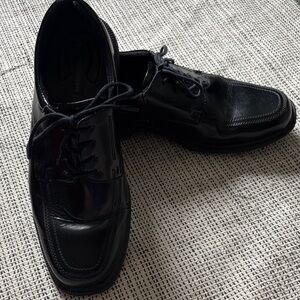 Elegant Black Men's Oxford Shoes SZ 13 Slip Resistant Soles